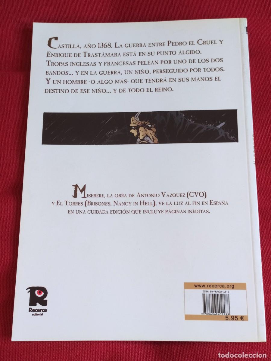 C&oacute;mics: Misere de Antonio V&aacute;zquez y El Torres. Editorial recerca - Foto 2