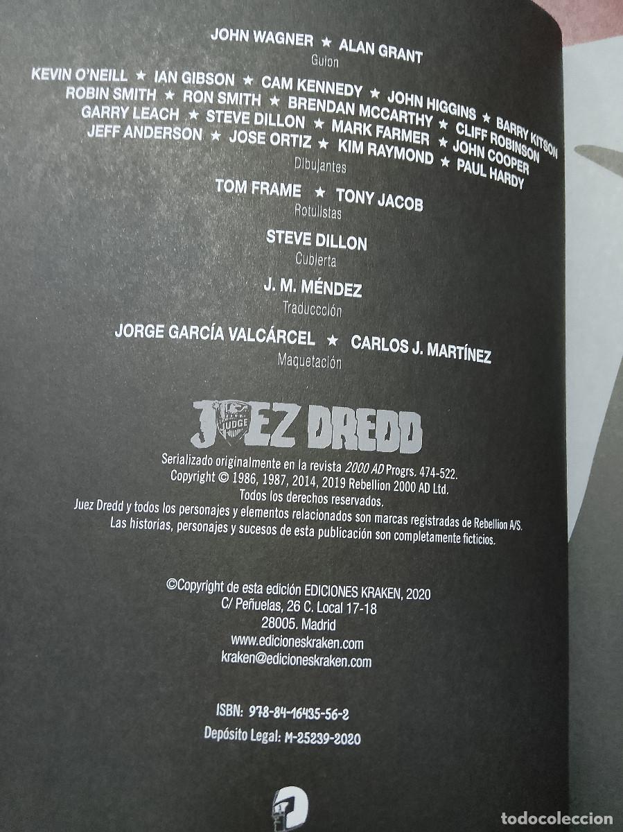 C&oacute;mics: VV.AA.: El juez Dredd. Los archivos completos 10 (Ediciones Kraken. 2020) - Foto 4
