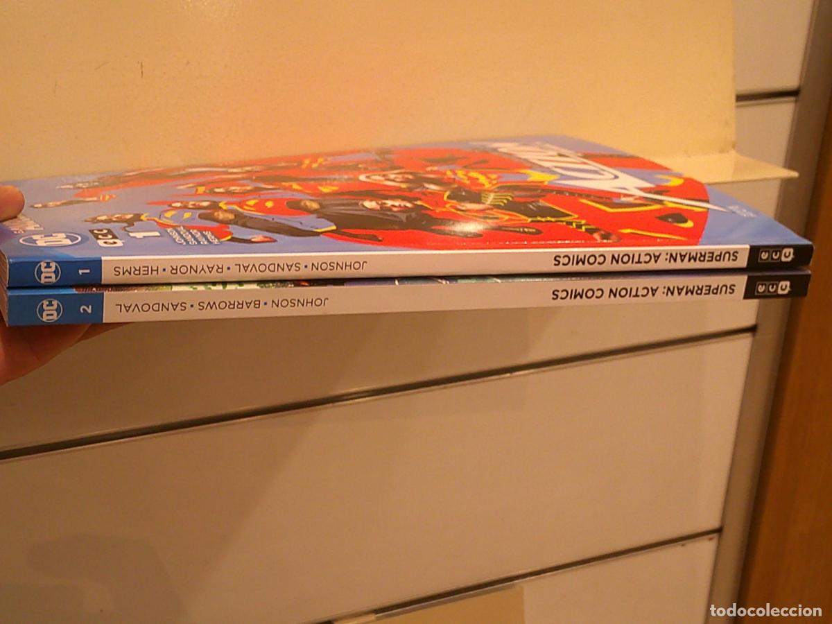 C&oacute;mics: LOTE EL AMANECER DE DC SUPERMAN ACTION COMICS N&ordm; 1 Y 2 DC - ECC OFERTA - Foto 2