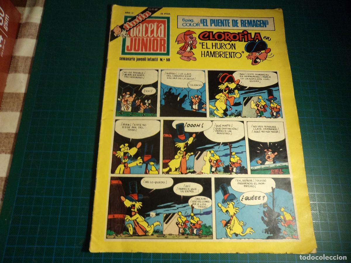 C&oacute;mics: Tintin Gaceta Junior. N&ordm; 50. Unisa. - Foto 1