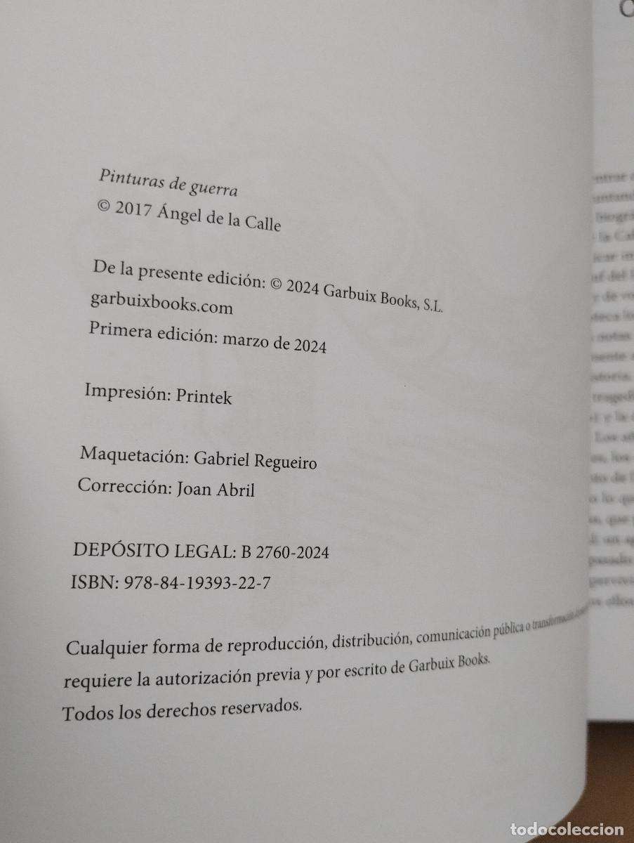 C&oacute;mics: PINTURAS DE GUERRA - DE LA CALLE, ANGEL - Foto 2