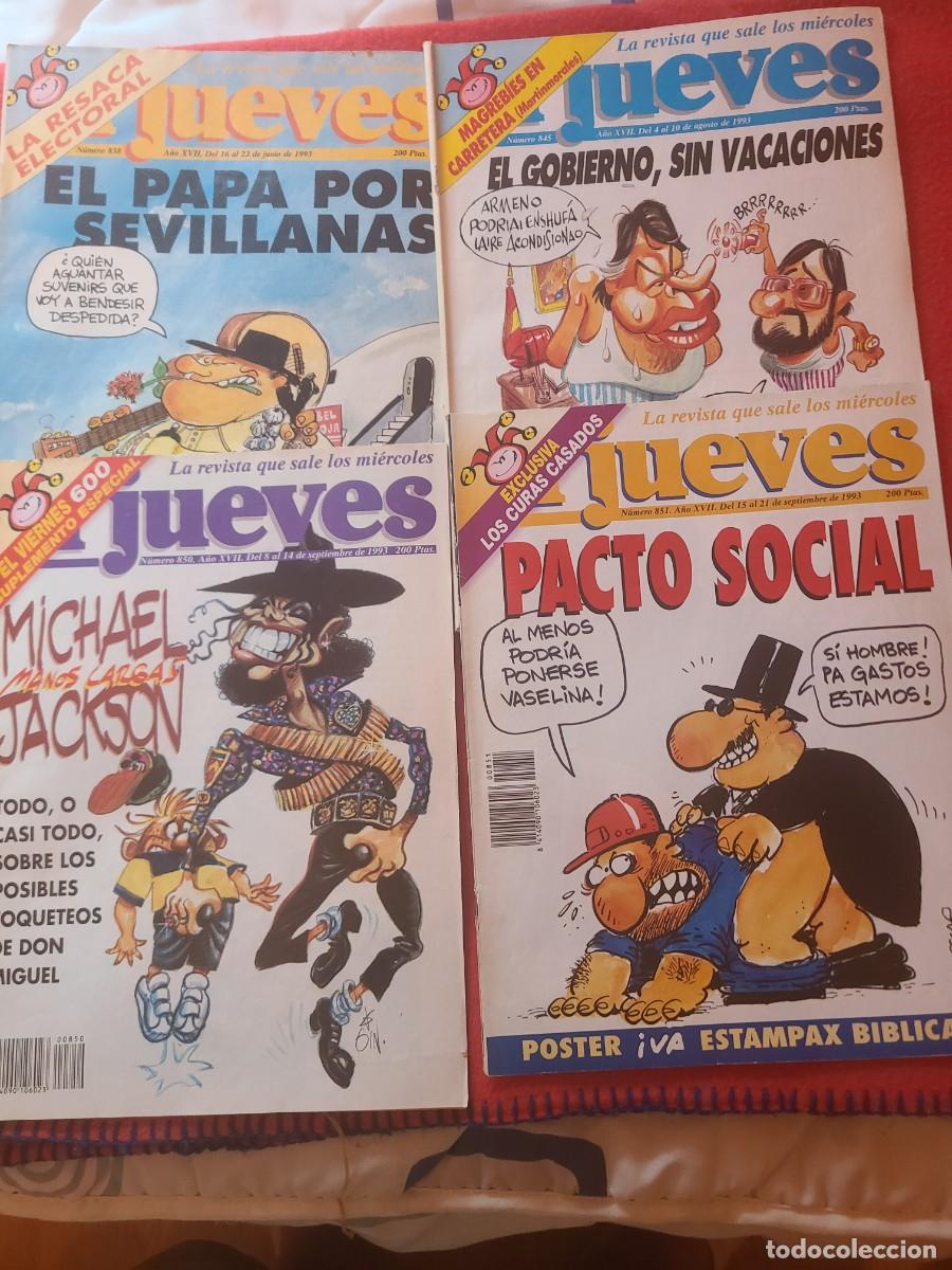 C&oacute;mics: El Jueves. Lote 1. 4 n&uacute;meros del a&ntilde;o 1993 - Foto 1