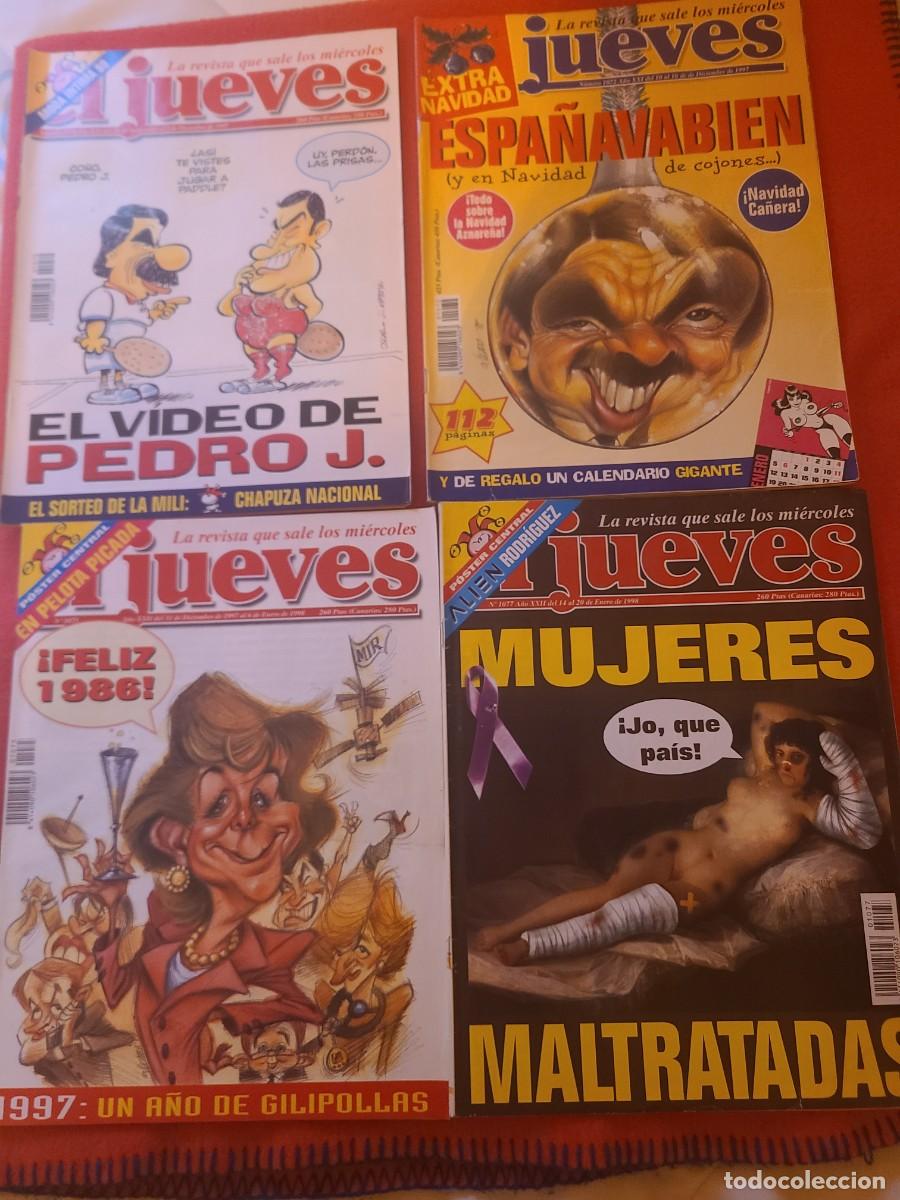 C&oacute;mics: El Jueves. Lote 12. 4 n&uacute;meros del a&ntilde;o 1998. - Foto 1