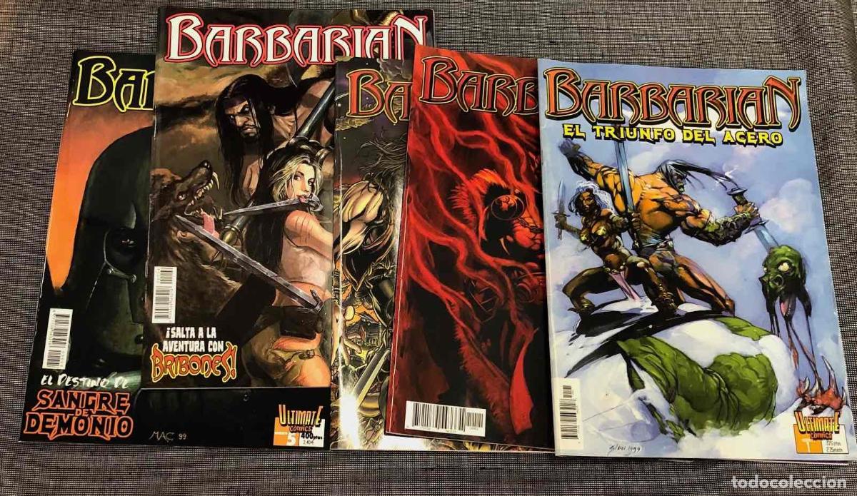 C&oacute;mics: BARBARIAN EL TRIUNFO DEL ACERO N&ordm; 1 AL 5, COMPLETA. ULTIMATE COMICS - Foto 1