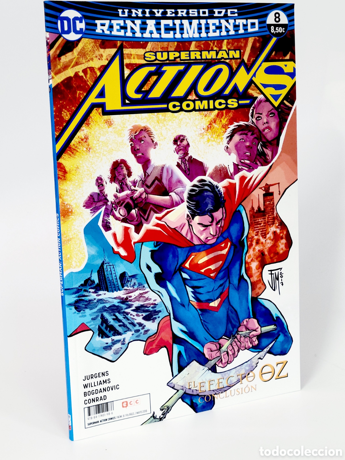 C&oacute;mics: C&Oacute;MIC DE KIOSCO SUPERMAN ACTION C&Oacute;MICS RENACIMIENTO 8 UNIVERSO DC ECC - Foto 1