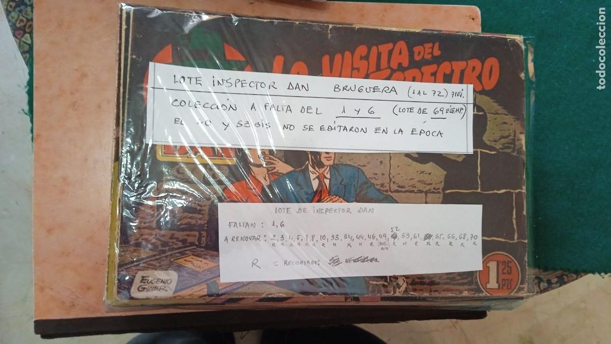 C&oacute;mics: Lote de Inspector Dan 69 ejemplares Bolsa JJ - Foto 3