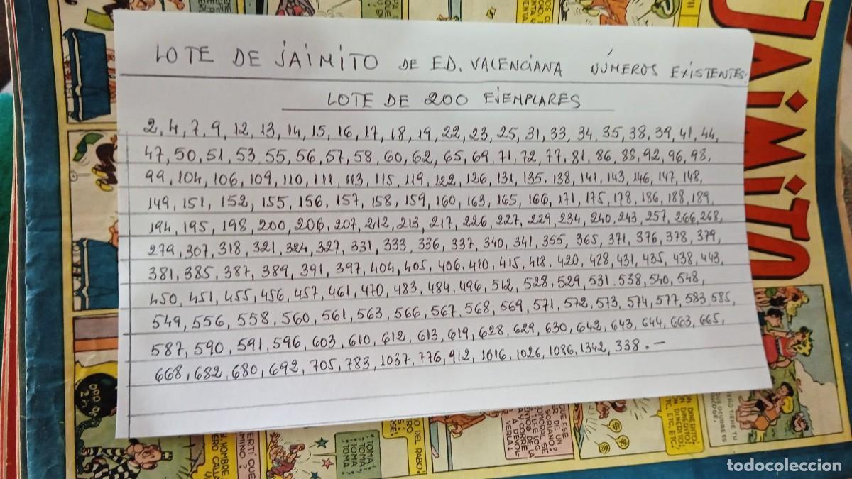 C&oacute;mics: Lote de Jaimito, 200 numeros Bolsa JJ - Foto 5