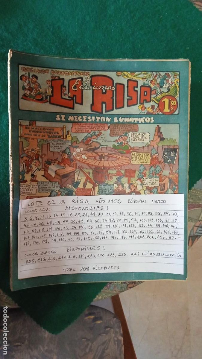 C&oacute;mics: Lote de 108 numeros de La Risa, en muy buen estado - Foto 1