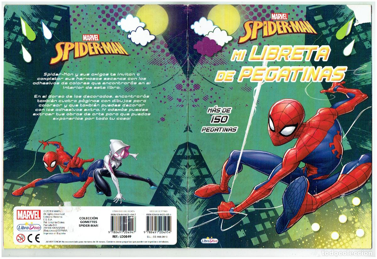 C&oacute;mics: SPIDER-MAN. MI LIBRETA DE GATINAS. MAS DE 150 PEGATINAS. LIBRODIVO. 2019.(B/24BIS3) - Foto 2