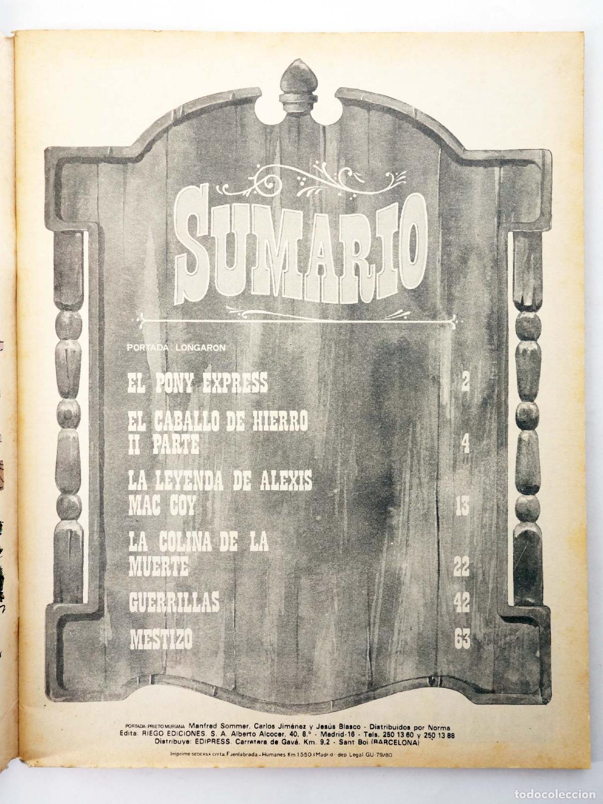 C&oacute;mics: HUNTER. EL MEJOR COMIC DEL OESTE 6. Riego, 1980. OFRT - Foto 5