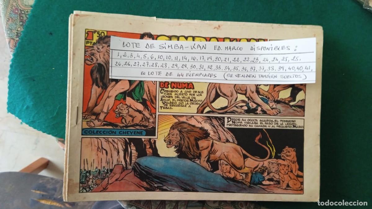 C&oacute;mics: Simba Kan 44 numeros, Marco en buen estado Bolsa JJ - Foto 1