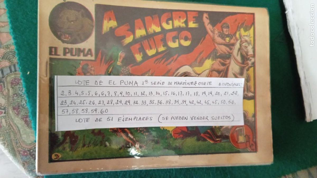 C&oacute;mics: Lote El Puma 51 numeros Bolsa JJ - Foto 1
