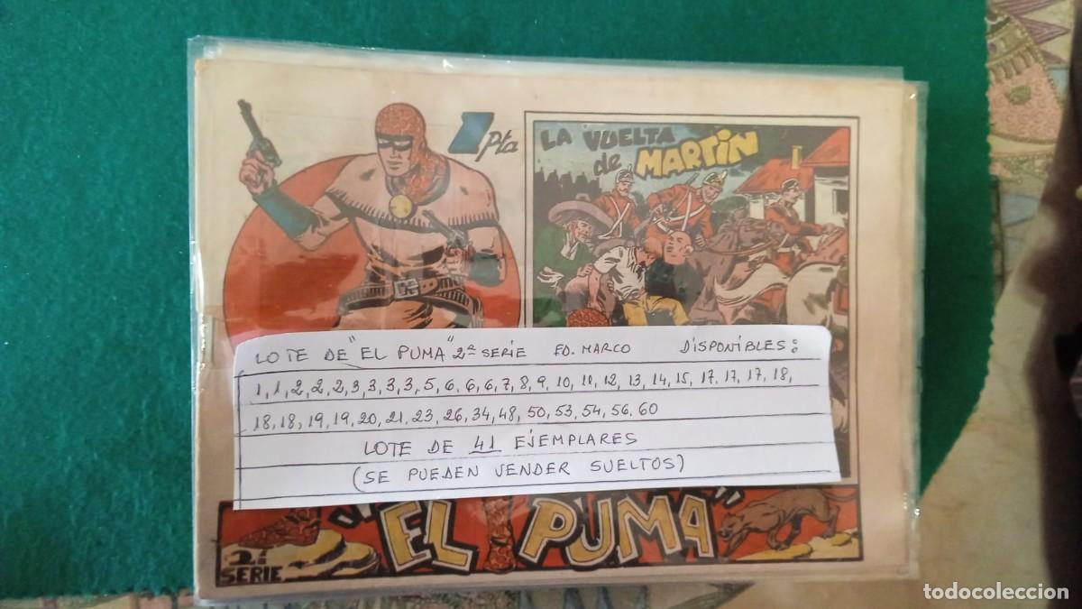 C&oacute;mics: Lote El Puma 41 numeros, Marco Bolsa JJ - Foto 1