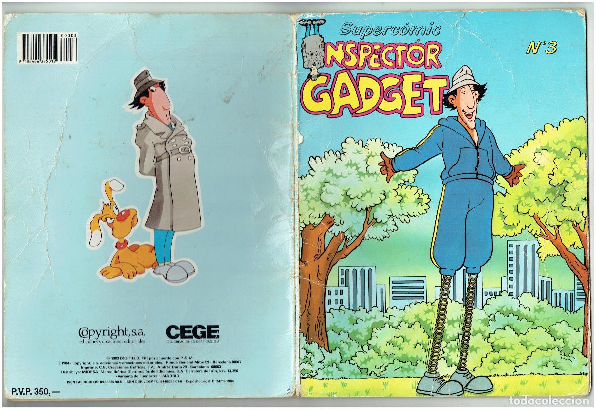 C&oacute;mics: INSPECTOR GADGET. N&ordm; 3. SUPERCOMIC- CEGE, 1984. (B24.BIS3) - Foto 2