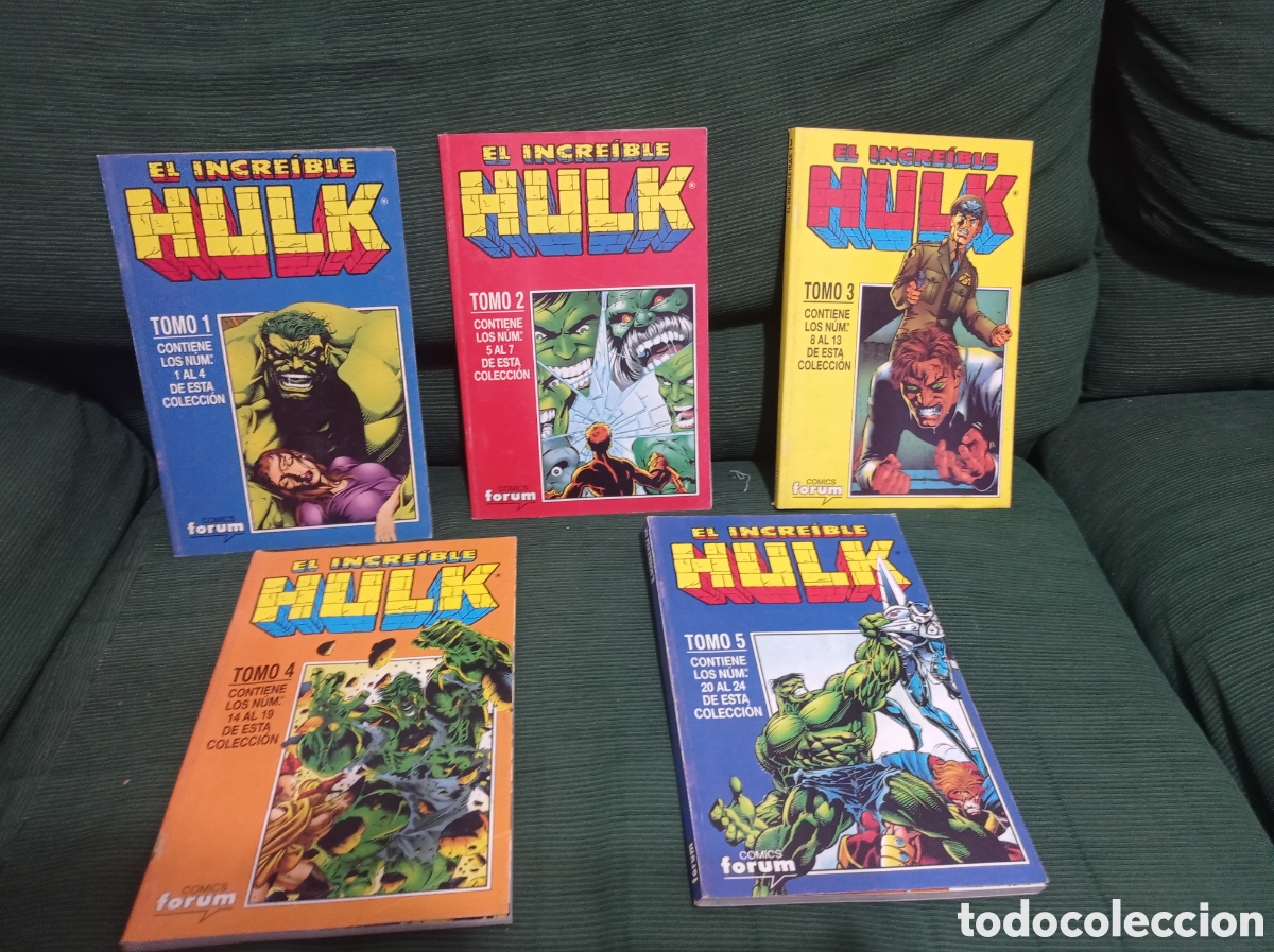 C&oacute;mics: EL INCREIBLE HULK, 5 TOMOS, DEL 1 AL 24 COMPLETA, BUEN ESTADO - Foto 1