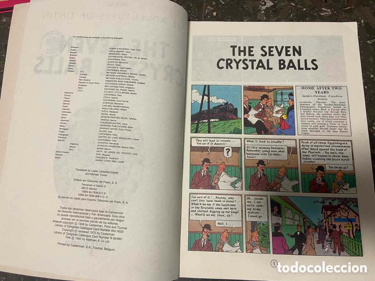 C&oacute;mics: Lote de 4 c&oacute;mics de Las Aventuras de Tint&iacute;n. - Foto 5