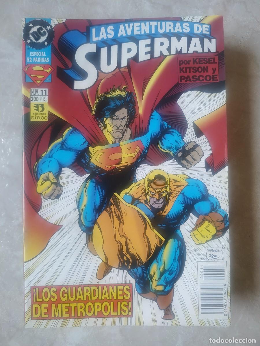 C&oacute;mics: COMIC LAS AVENTURAS DE SUPERMAN N&ordm; 11 - LOS GUARDIANES DE METROPOLIS - DC ZINCO - Foto 1