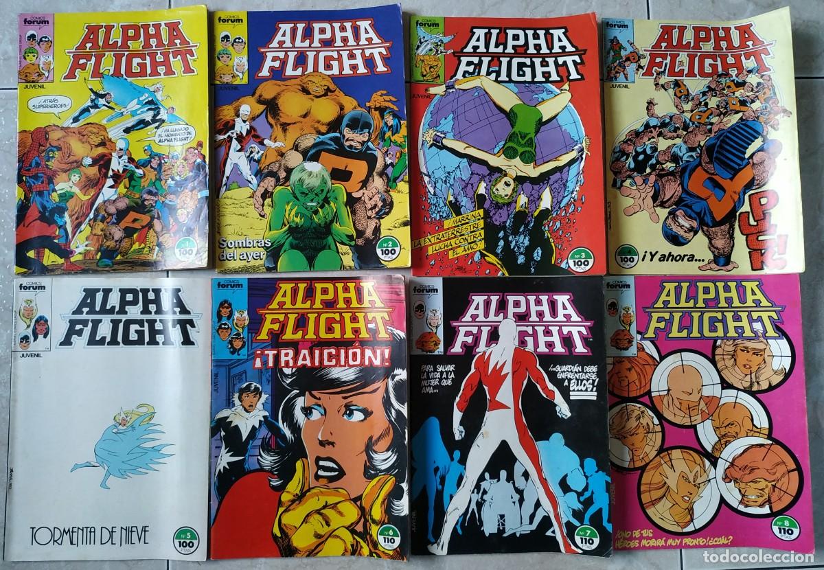 C&oacute;mics: COMIC LOTE DE 16 NUMEROS DE ALPHA FLIGHT FORUM - Foto 1