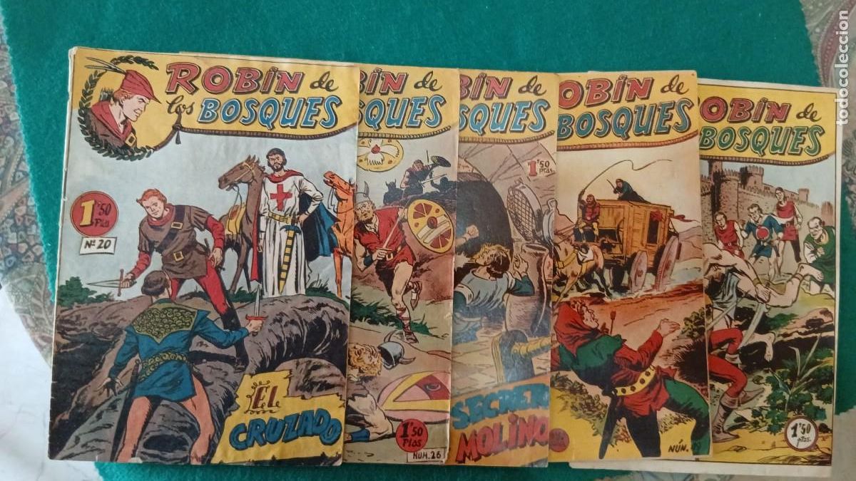 C&oacute;mics: Robin de los bosques 11, 20, 26, 27 y 49 Bolsa JJ - Foto 1