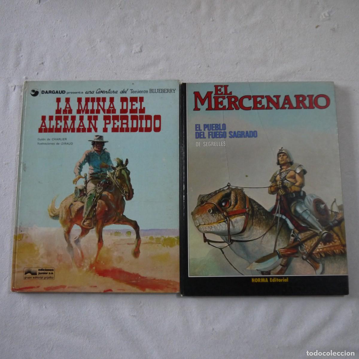 C&oacute;mics: LOTE 2 C&Oacute;MICS: TENIENTE BLUEBERRY + EL MERCENARIO - EDICIONES JUNIOR / NORMA - 1.&ordf; EDICI&Oacute;N - Foto 1