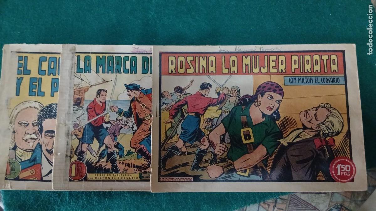 C&oacute;mics: Milton, el corsario 2, 3 y 11 Bolsa JJ - Foto 1