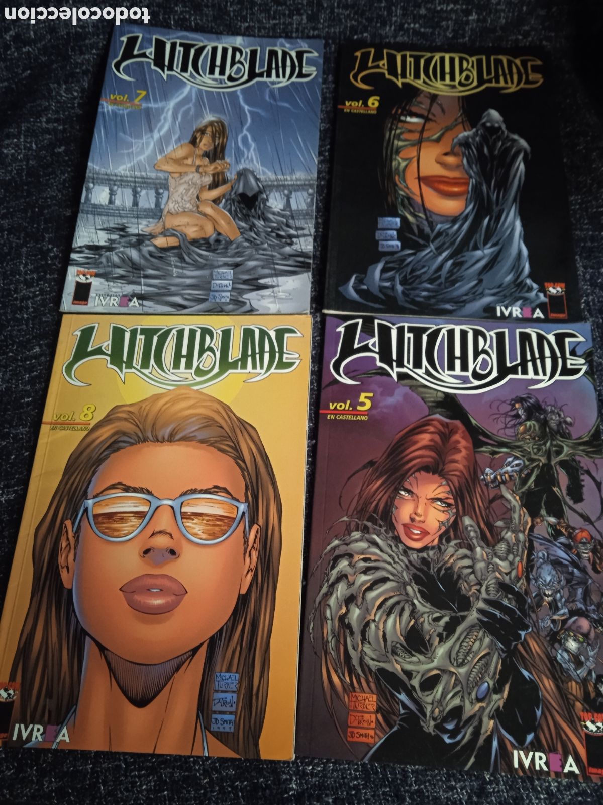 Comics: WITCHBLADE - LOTE 4 EJEMPLARES - N&ordm; 5,6,7,8 - edita : IVREA 1999