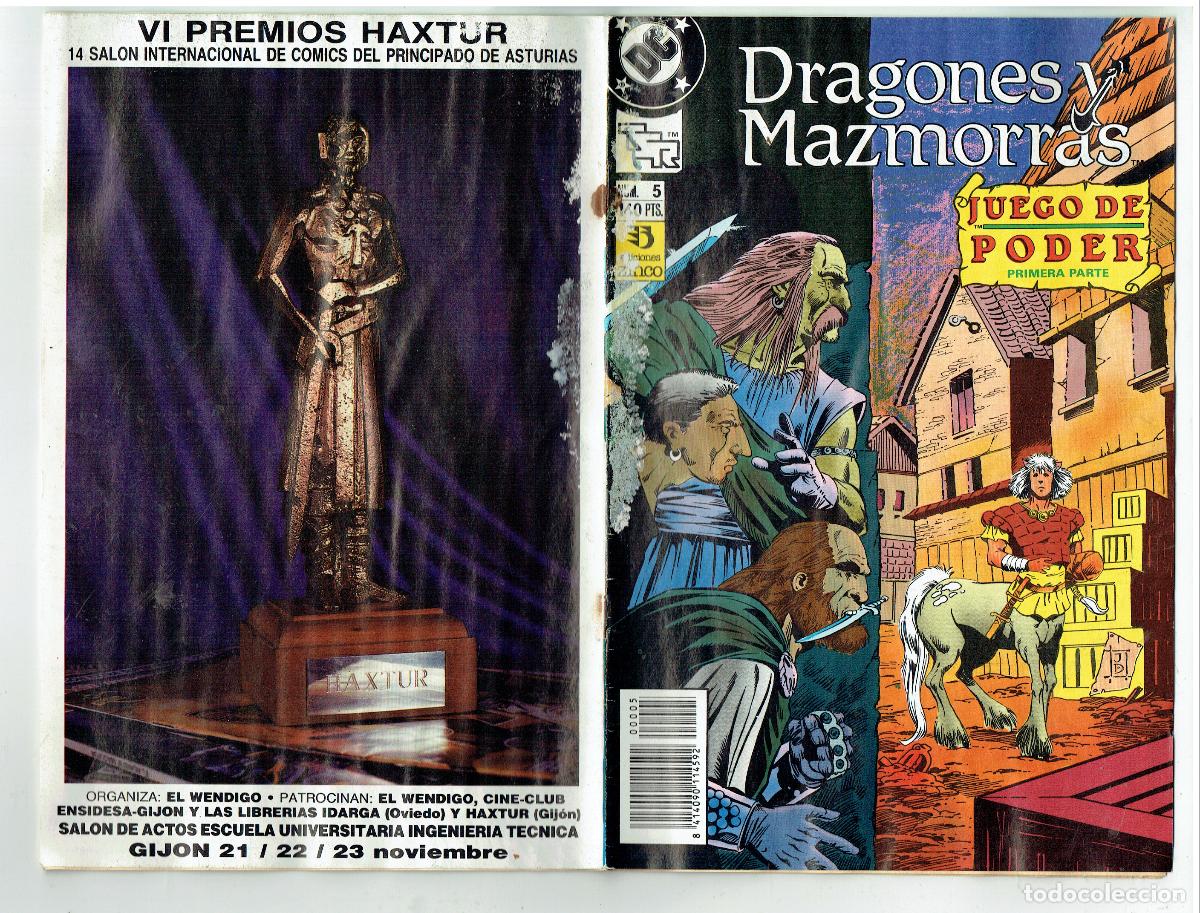 C&oacute;mics: DRAGONES Y MAZMORRAS. N&ordm; 5. JUEGO DE PODER. 1&ordf; PARTE. ZINCO / DC (ST/B10.2) - Foto 2