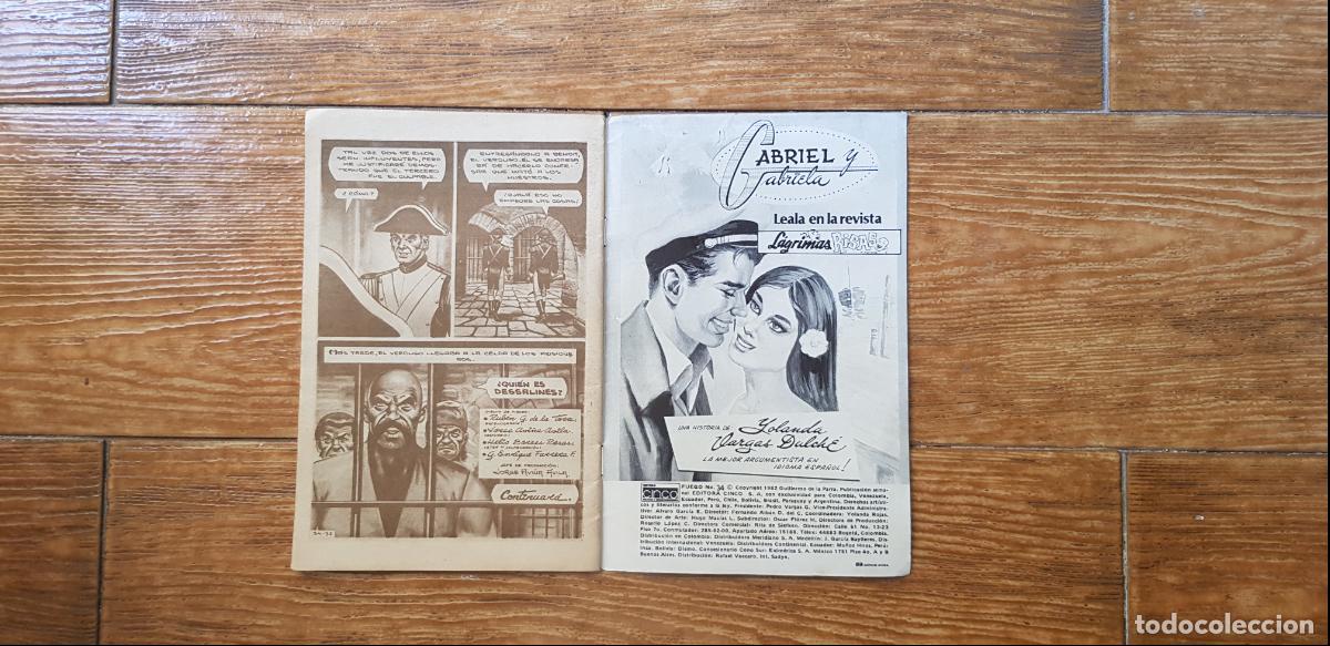 C&oacute;mics: FUEGO N&ordm; 34 EDICIONES CINCO 1982 - Foto 2