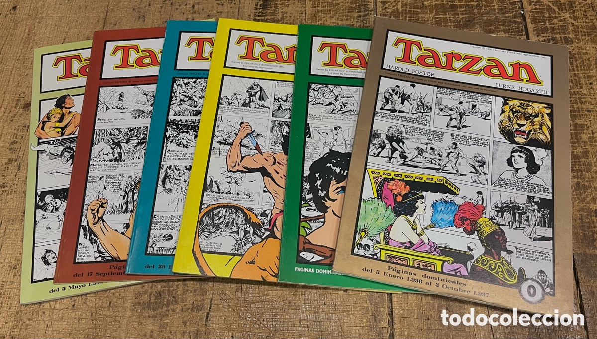 C&oacute;mics: TARZAN: GRANDES CLASICOS DE LOS COMICS DEL PASADO - 6 TOMOS. DEL 0 AL 6 - - Foto 1