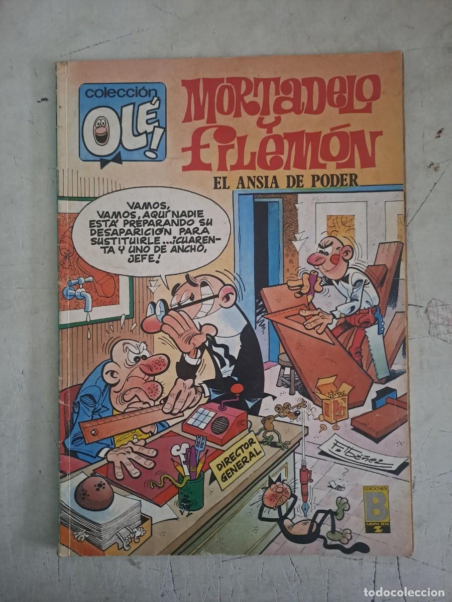 C&oacute;mics: Ole 370, Mortadelo y Filem&oacute;n, la ansia de poder, ediciones B primera edici&oacute;n en buen estado - Foto 1