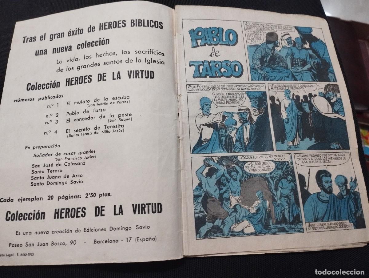 C&oacute;mics: Comic de 1963 h&eacute;roes de la virtud n&uacute;mero 2 Pablo de Tarso - Foto 2