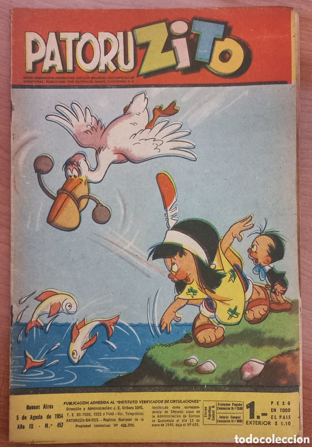 C&oacute;mics: Patoruzito 457, agosto 1954 - Foto 1