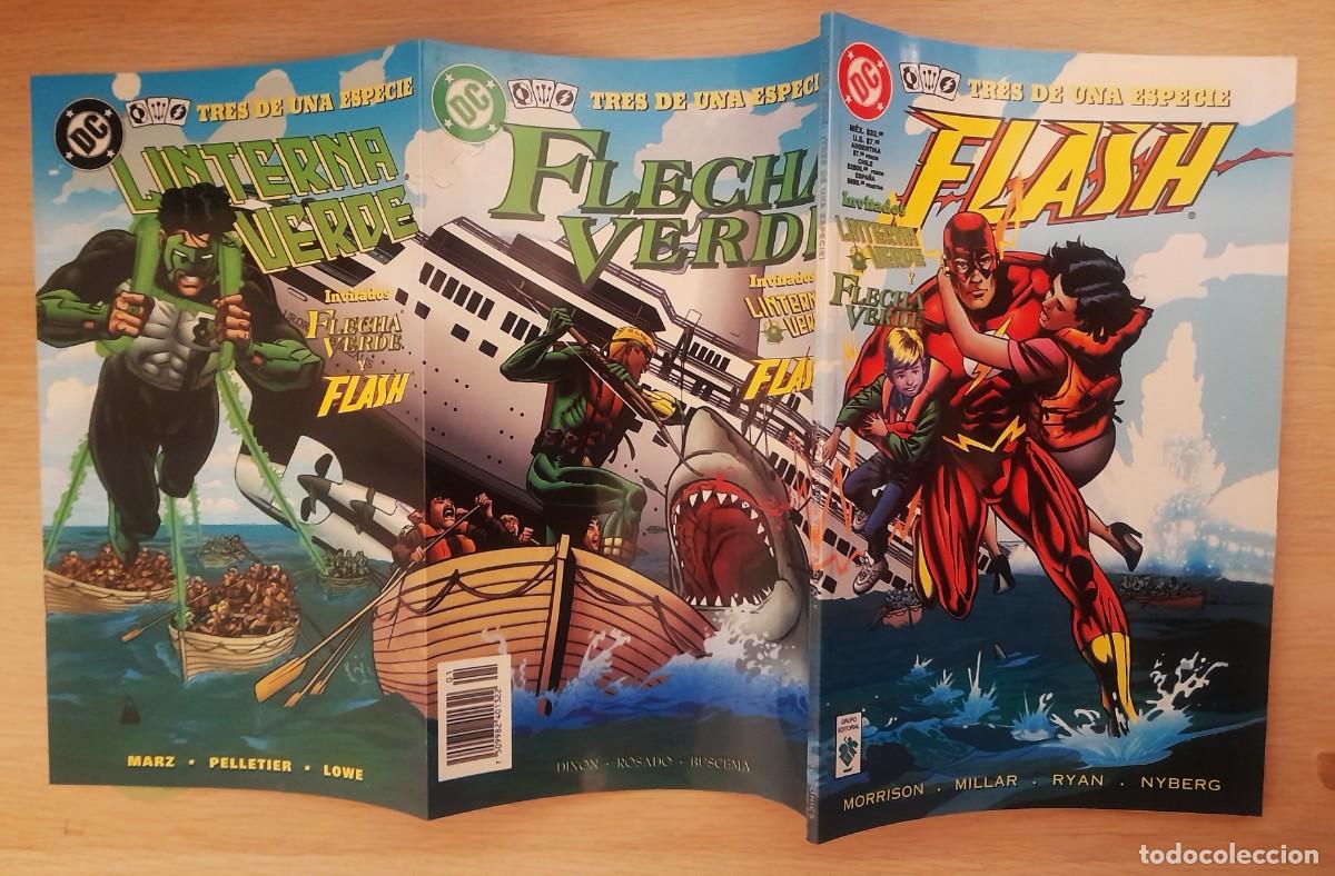 C&oacute;mics: Flash / Flecha Verde / Linterna Verde - Tres De Una Especie - DC Comics - Vid - Foto 3