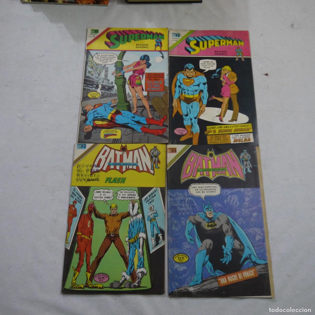 C&oacute;mics: SUPERMAN / BATMAN LOTE DE 4 C&Oacute;MICS - EDITORIAL NOVARO - 1974 - Foto 1