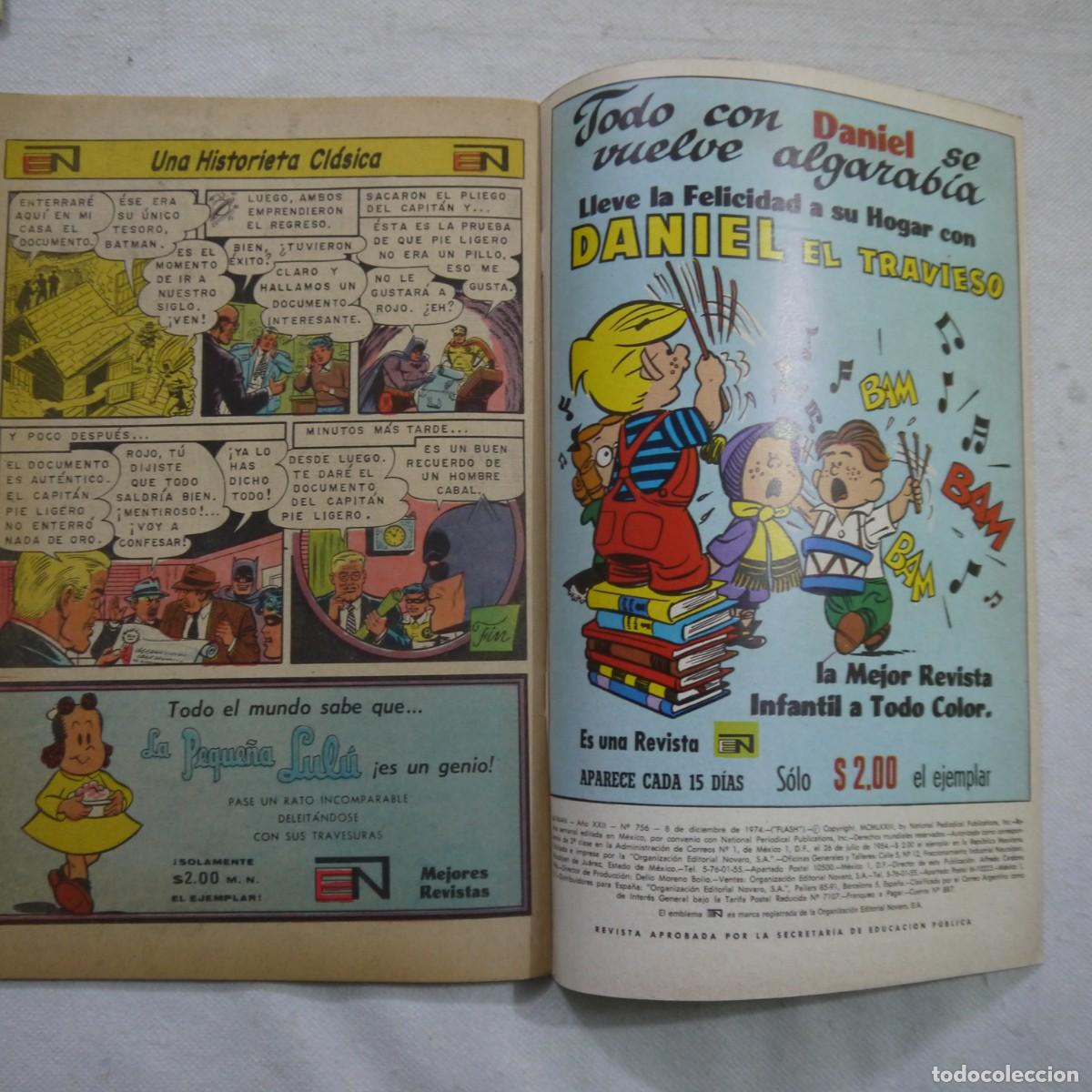 C&oacute;mics: SUPERMAN / BATMAN LOTE DE 4 C&Oacute;MICS - EDITORIAL NOVARO - 1974 - Foto 17