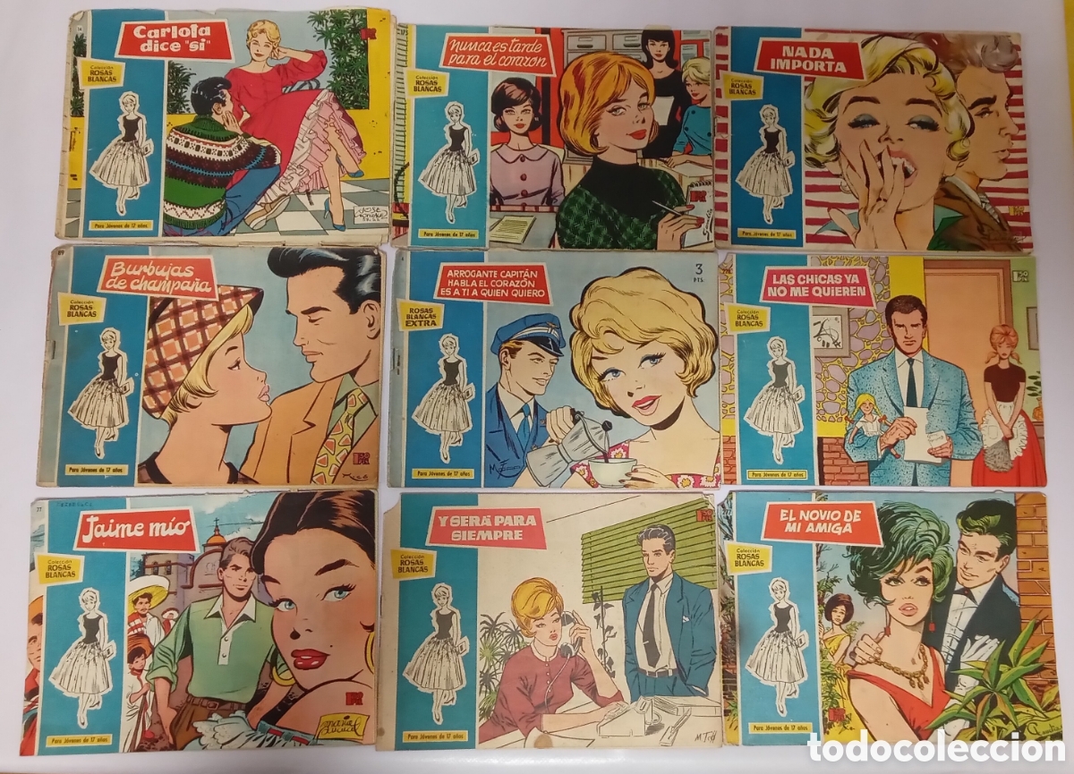 C&oacute;mics: Colecci&oacute;n Rosas Blancas Lote 23 comic ediciones Toray - Foto 3