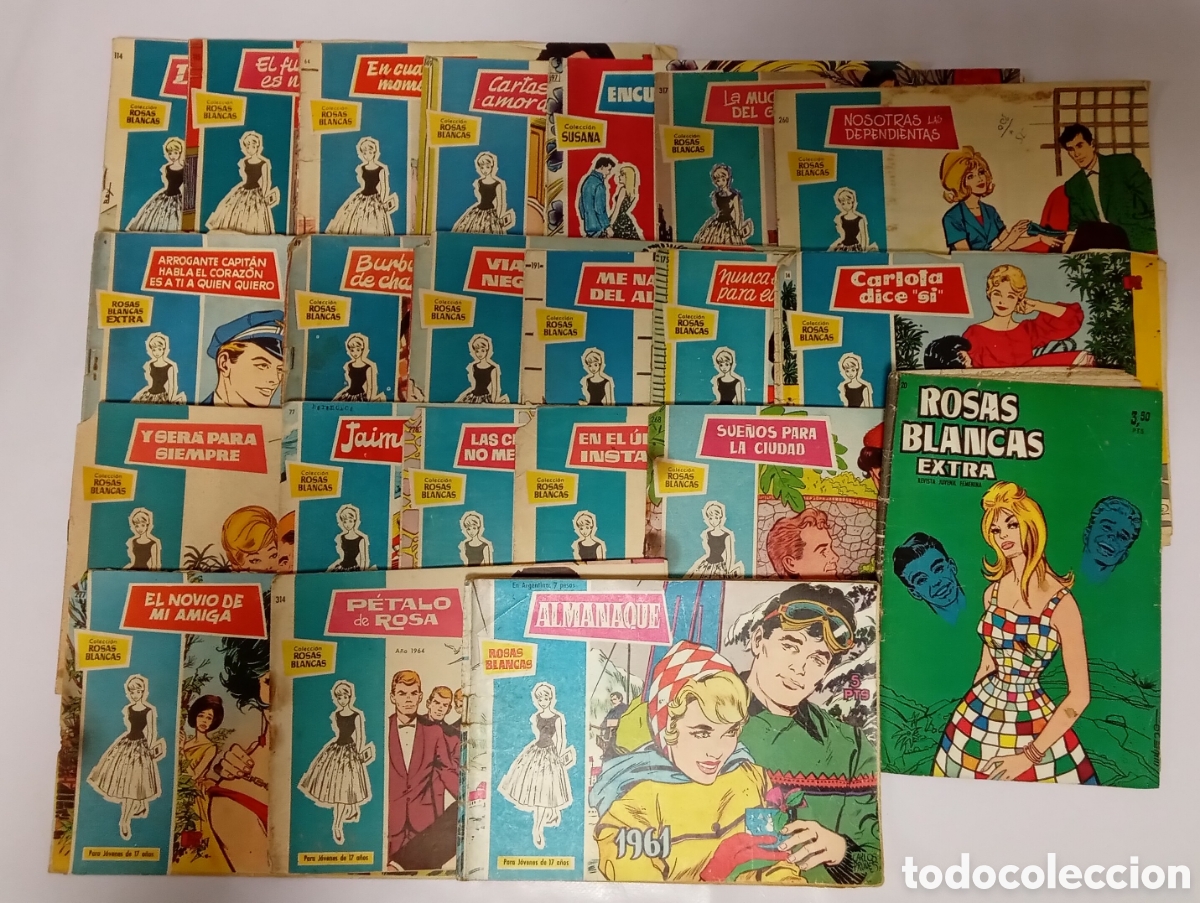 C&oacute;mics: Colecci&oacute;n Rosas Blancas Lote 23 comic ediciones Toray - Foto 1