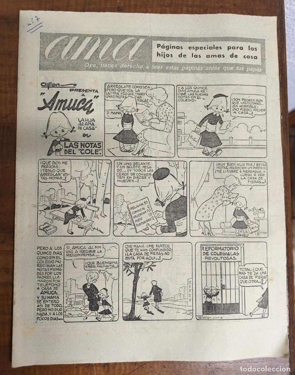 Comics: AMUCA - P&Aacute;GINAS ESPECIALES PARA LOS HIJOS DE LAS AMAS DE CASA- N&ordm; 7 LAS NOTAS DEL COLE