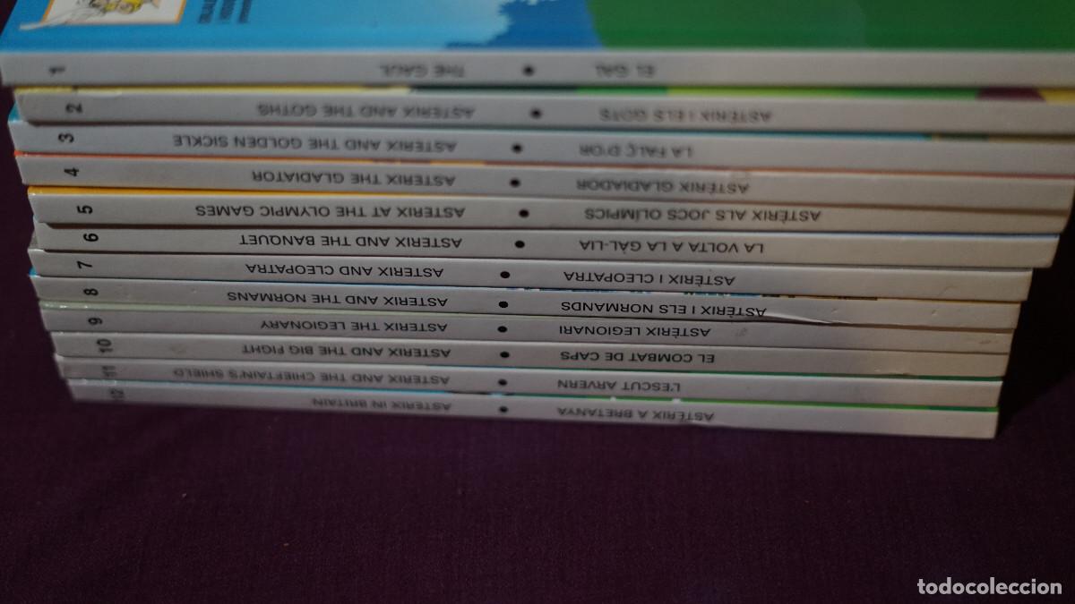 C&oacute;mics: Colecci&oacute;n 12 tomos Asterix biling&uuml;e en catal&aacute;n e ingl&eacute;s - Foto 2