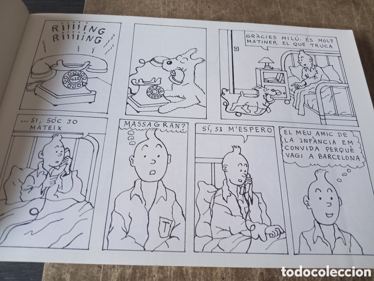 C&oacute;mics: TINTIN A BARCELONA - EDICION PIRATA - TEXTO EN CATALAN - Foto 2