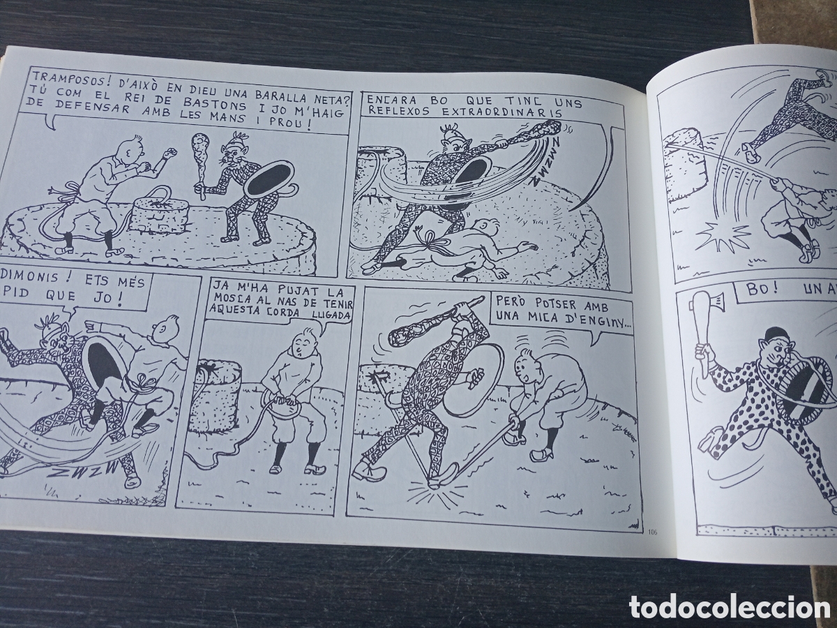 C&oacute;mics: TINTIN A BARCELONA - EDICION PIRATA - TEXTO EN CATALAN - Foto 4