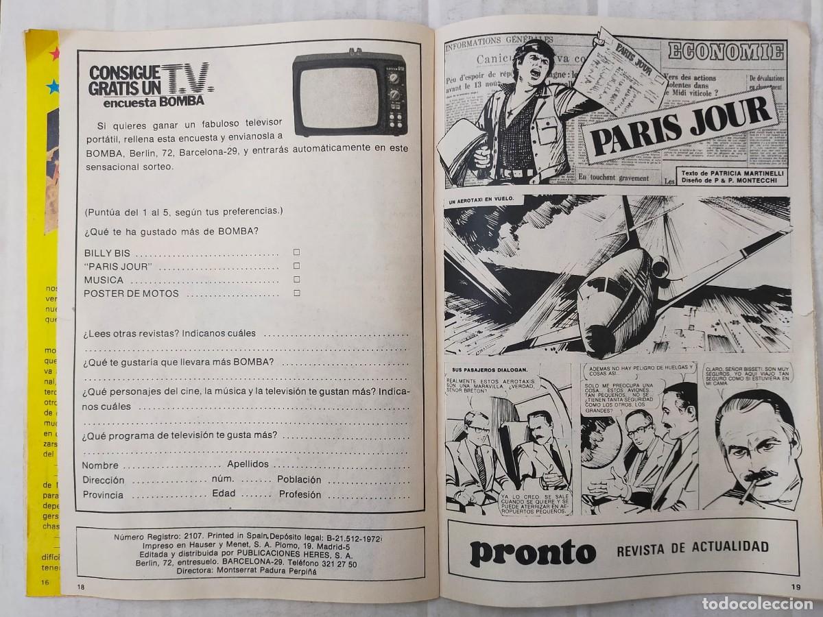 C&oacute;mics: BOMBA n&ordm; 2. BILLY BIS, PARIS JOUR, BEE GEES - Foto 3