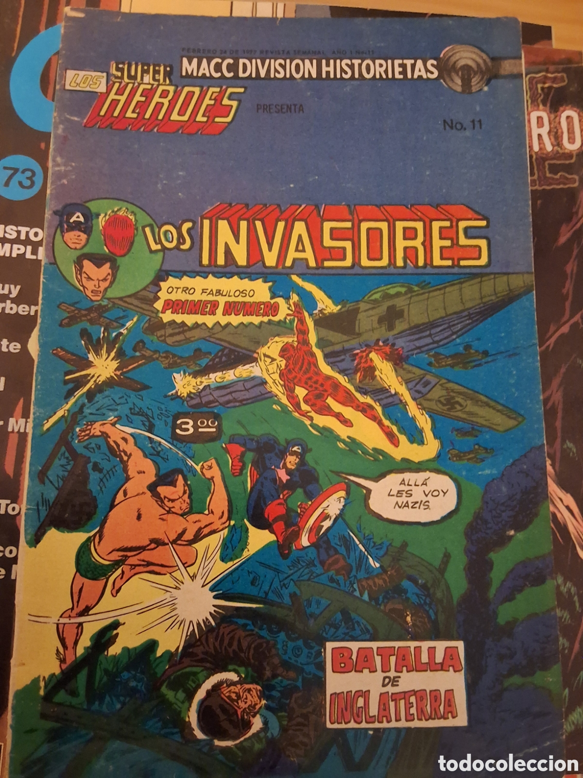 Comics: Los invasores comic edicion colombiana n&uacute;mero 11 a&ntilde;o 24/2/1977