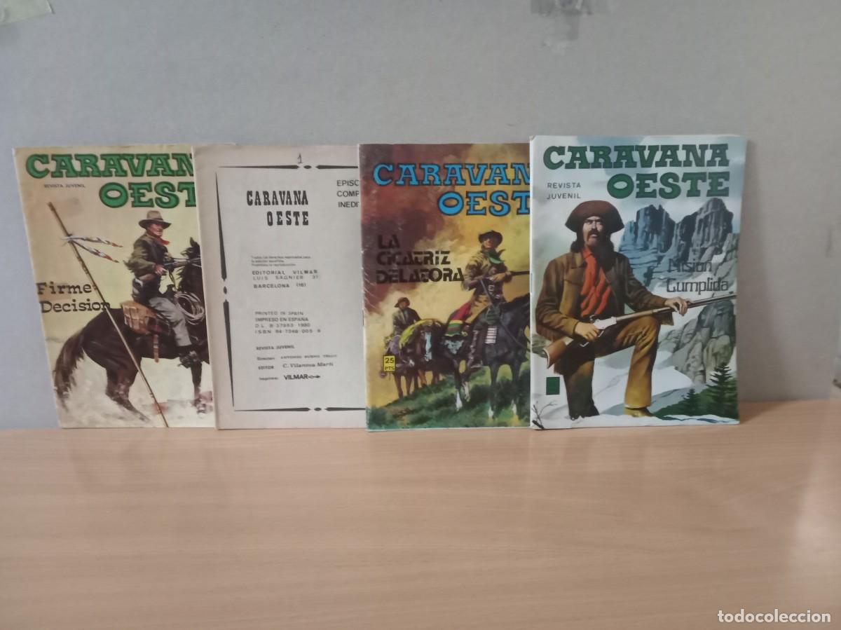 C&oacute;mics: LOTE DE 4 TEBEOS &rdquo;CARAVANA DEL OESTE&rdquo;