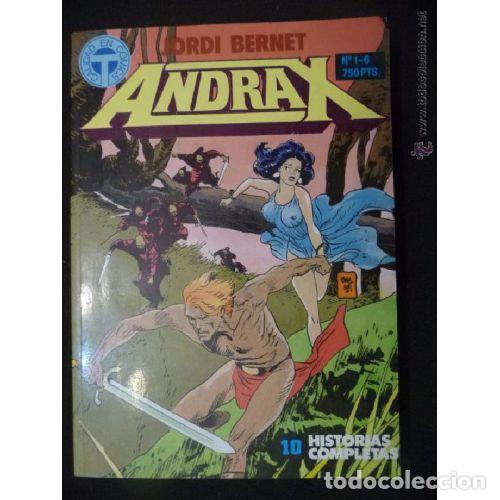 C&oacute;mics: Andrax - Jordi Bernet - Toutain Editor - 1988, 1&ordf; ed. - Foto 1