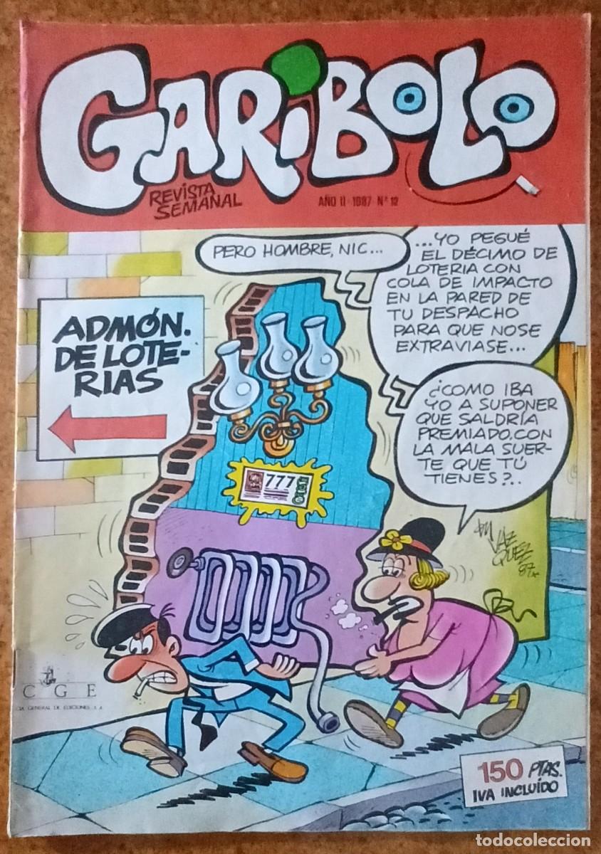 C&oacute;mics: GARIBOLO-CGE- N&ordm; 12 -CONTINUIDAD BRUGUERA-1987-V&Aacute;ZQUEZ-CASANYES-ESEG&Eacute;-GOSSE-CORRECTO-RARO-LEA-1254