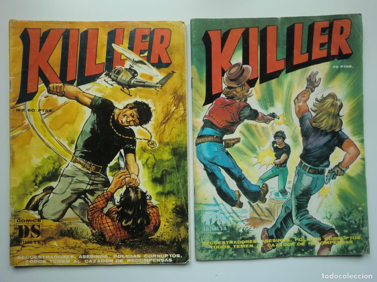 C&oacute;mics: Lote 2 c&oacute;mics KILLER N&ordm; 2 Y N&ordm; 7 de DS EDITORS S.A. (1981) - Foto 1