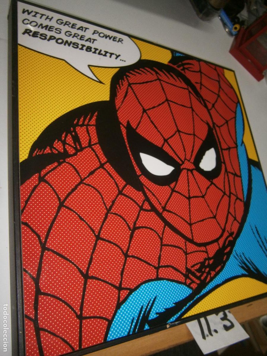 C&oacute;mics: FIGURA DE ACCION - CUADRO COMIC SPIDERMAN - Foto 1