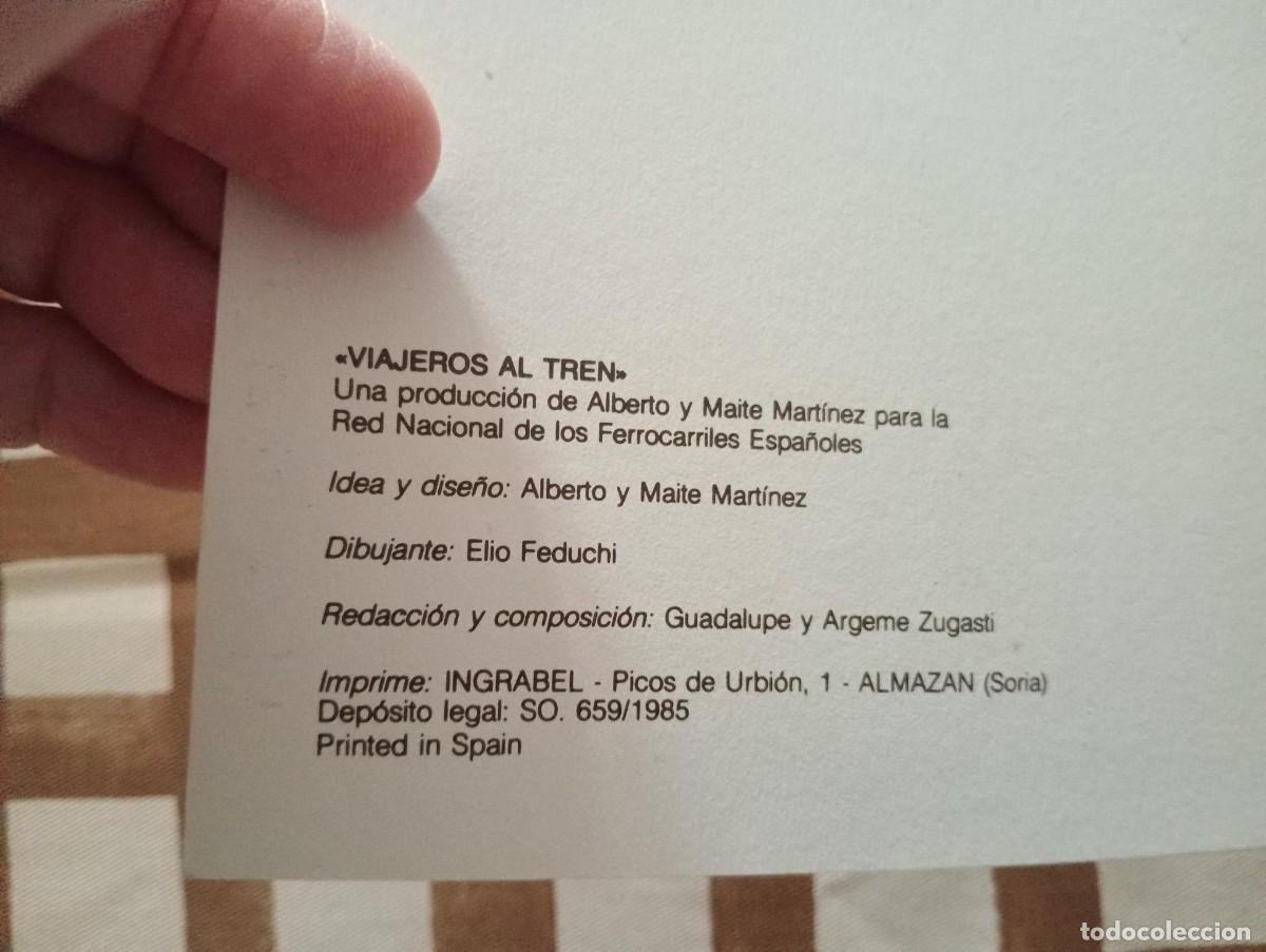 C&oacute;mics: &iexcl;Viajeros al tren! - RENFE - Elio Feduchi - 1985 - Foto 3