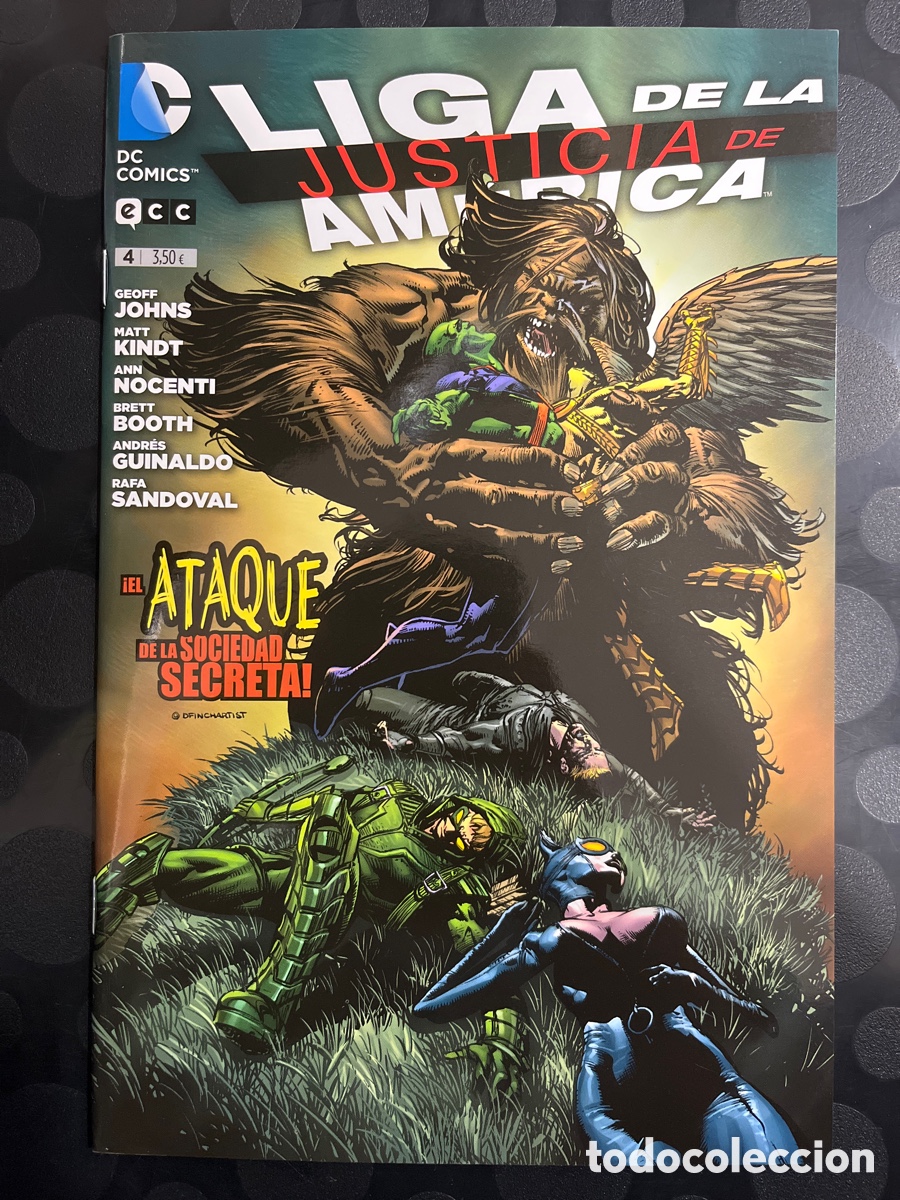Comics: LIGA DE LA JUSTICIA DE AM&Eacute;RICA N.4 EL ATAQUE DE LA SOCIEDAD SECRETA DC ECC ( 2013/2014 )